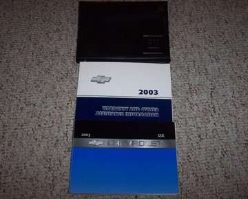 2003 Chevrolet SSR Owner's Manual Set