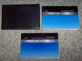 2003 Chevrolet Tahoe, Suburban Owner's Manual Set