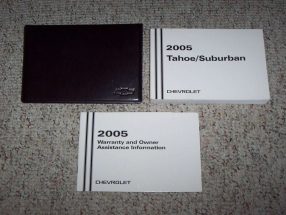 2005 Chevrolet Tahoe, Suburban Owner's Manual Set