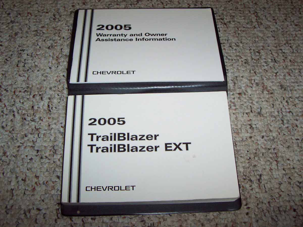 2005 CHEVROLET TRAILBLAZER MANUAL PDF visual data 6