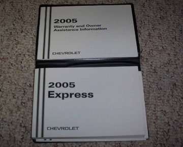 2005 Chevrolet Express Owner's Manual Set