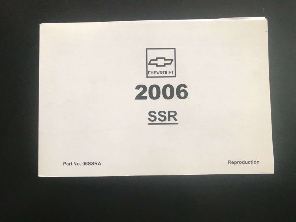 2006 Chevrolet SSR Owner's Manual