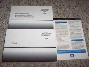 2006 Chevrolet Cobalt Owner's Manual Set