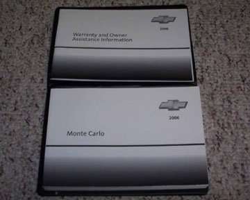2006 Chevrolet Monte Carlo Owner's Manual Set 2006 Chevrolet Monte Carlo Owner's Manual Set