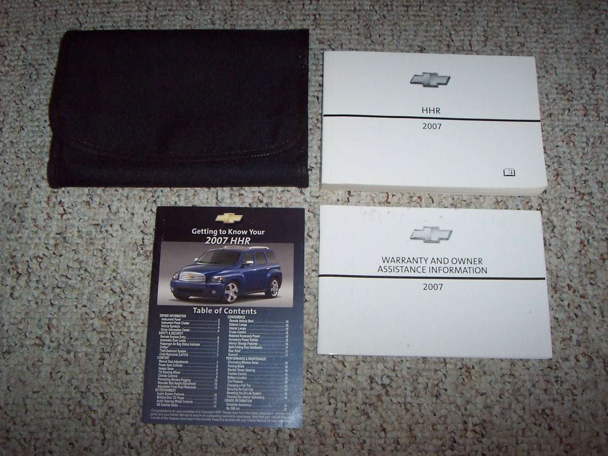 2007 Chevrolet HHR Owner's Manual Set 2007 Chevrolet HHR Owner's Manual Set