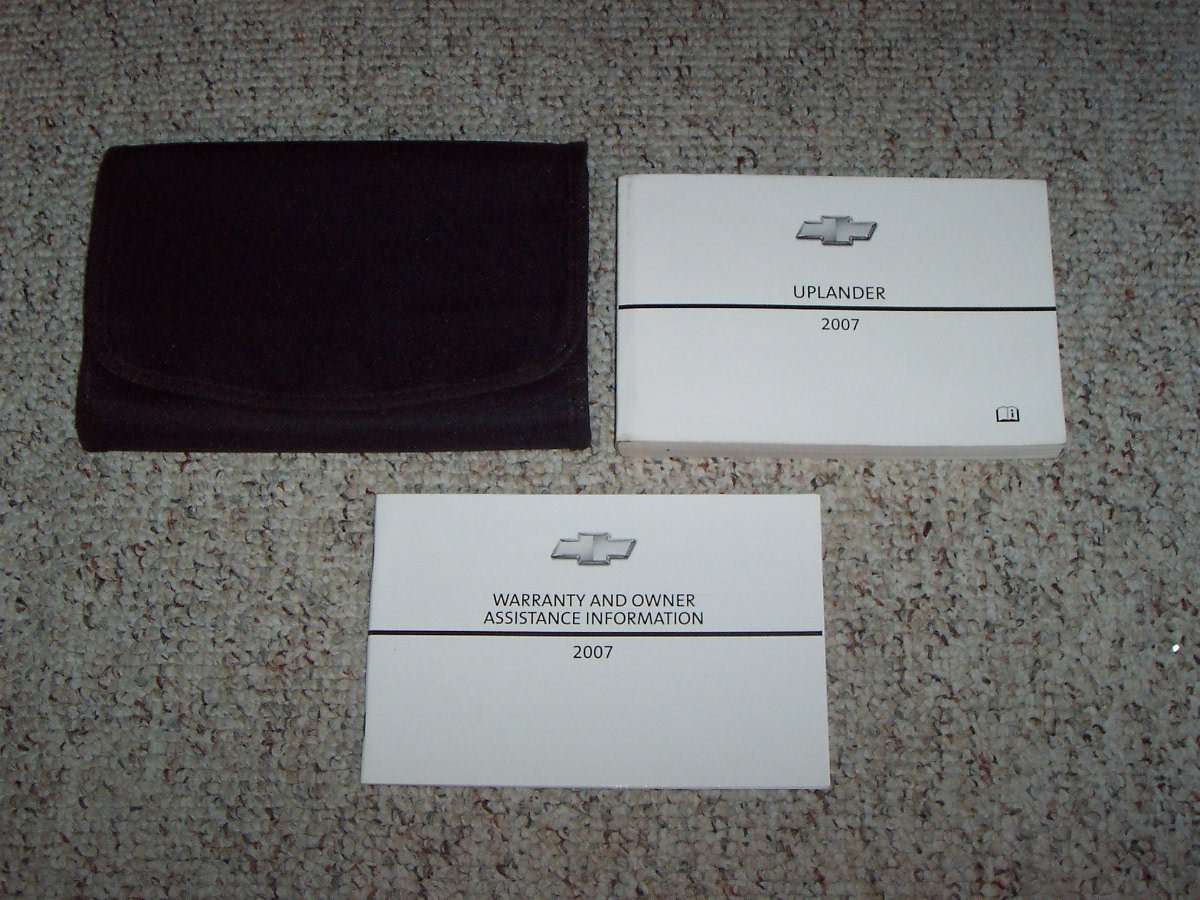 2007 Chevrolet Uplander Owner's Manual Set 2007 Chevrolet Uplander Owner's Manual Set