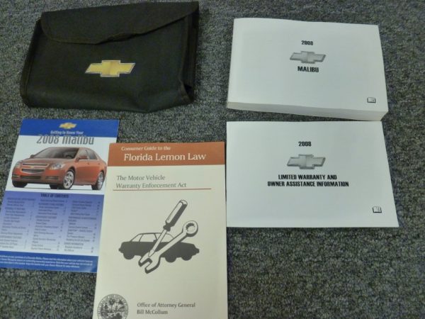 2008 Chevrolet Malibu Owner's Manual Set