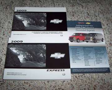 2009 Chevrolet Express Owner's Manual Set 2009 Chevrolet Express Owner's Manual Set