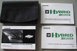 2009 Chevrolet Tahoe Hybrid Owner's Manual Set