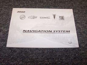 2010 Chevrolet Traverse Navigation System Owner's Manual