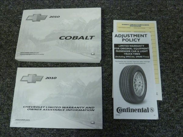 2010 Chevrolet Cobalt Owner's Manual Set