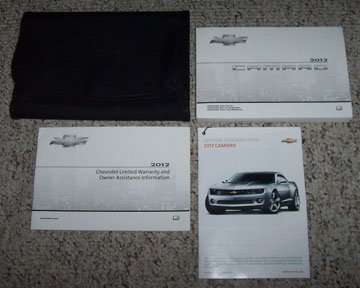 2012 Chevrolet Camaro Owner's Manual Set 2012 Chevrolet Camaro Owner's Manual Set