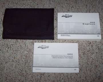 2012 Chevrolet Express Owner Operator User Guide Manual Set