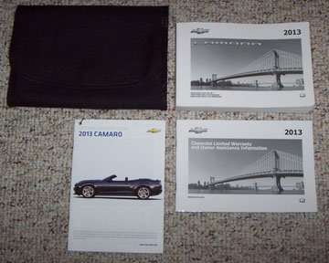 2013 Chevrolet Camaro Owner Operator User Guide Manual Set
