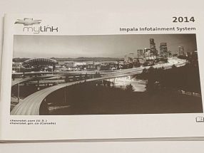 2014 Chevrolet Impala MyLink Infotainment System Manual