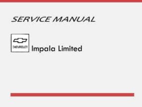 2016 Chevrolet Impala Limited Service Manual