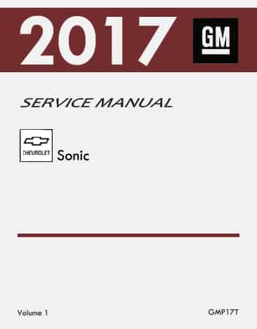 2017 Chevrolet Sonic Service Manual
