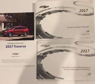 2017 Chevrolet Traverse Owner Operator User Guide Manual Set