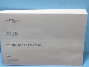 2018 Chevrolet Impala Owner's Operator Manual User Guide