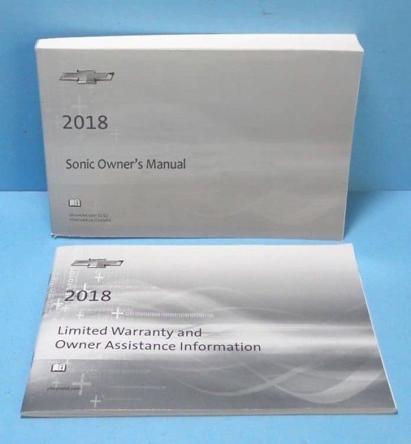 2018 Chevrolet Sonic Owner's Manual Set