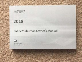 2018 Chevrolet Tahoe Owner's Operator Manual User Guide