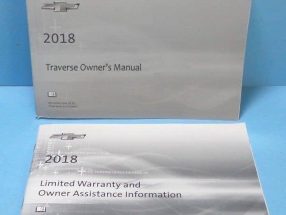 2018 Chevrolet Traverse Owner's Manual Set