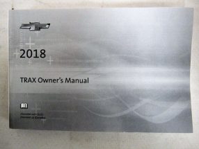 2018 Chevrolet Trax Owner's Operator Manual User Guide
