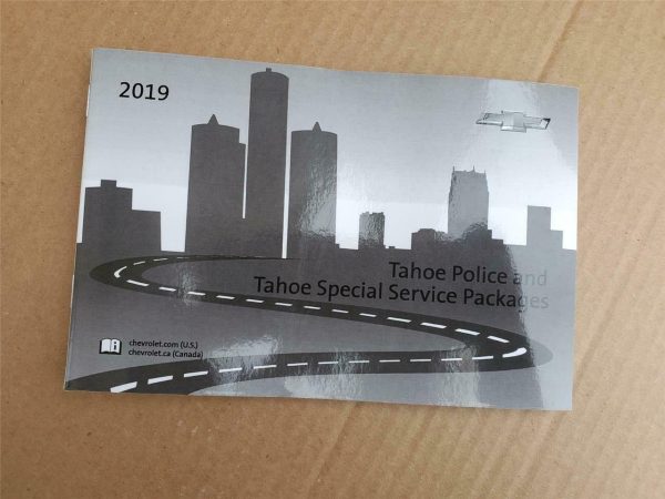 2019 Chevrolet Tahoe Police & Special Service Package Owner's Manual